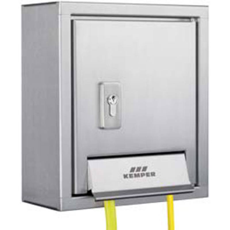 KEMPER Mini Tresor Wandaufputzschrank ohne Schuko Aufbausteckdose